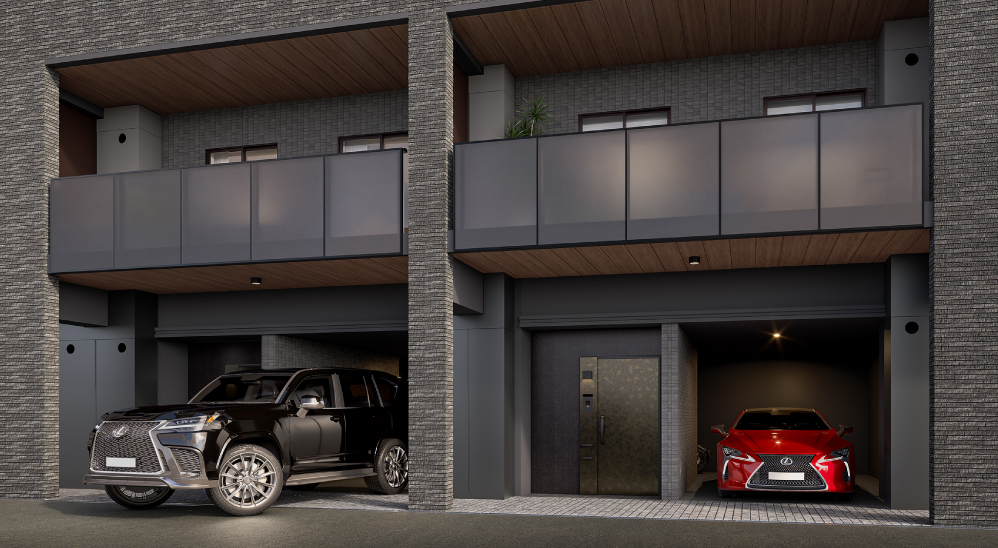 専有ガレージ完成予想CG